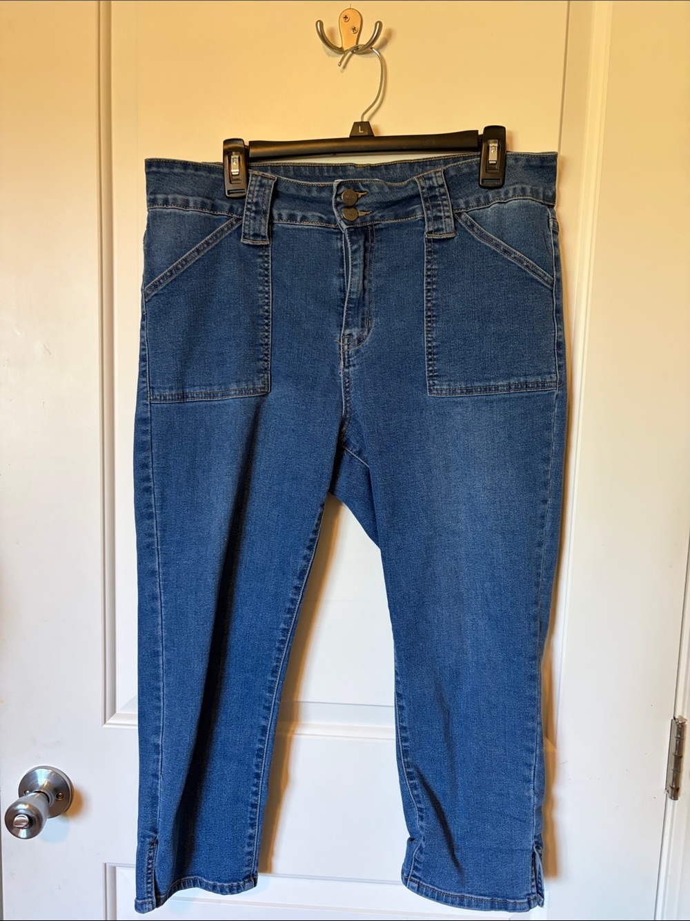 Women's High-Rise Ankle Cropped Jeans - Classic Blue